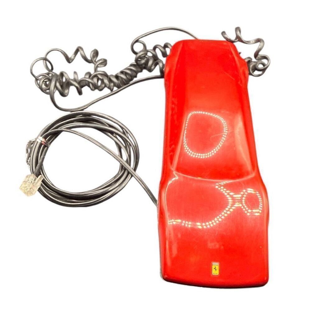 Ferrari Vintage Red Ferrari TESTAROSSA Landline Phone Sport Car Telephone